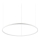 Ideal Lux -  Κρεμαστό φωτιστικό οροφής LED ORACLE SLIM LED/55W/230V 4000K διάμετρος 90 cm λευκό