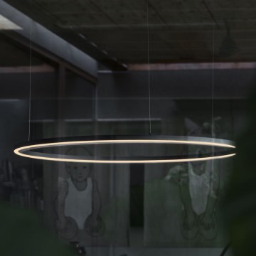 Ideal Lux -  Κρεμαστό φωτιστικό οροφής LED ORACLE SLIM LED/55W/230V 4000K διάμετρος 90 cm μαύρο