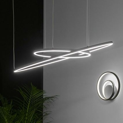 Ideal Lux -  Κρεμαστό φωτιστικό οροφής LED ORACLE SLIM LED/55W/230V 4000K διάμετρος 90 cm μαύρο
