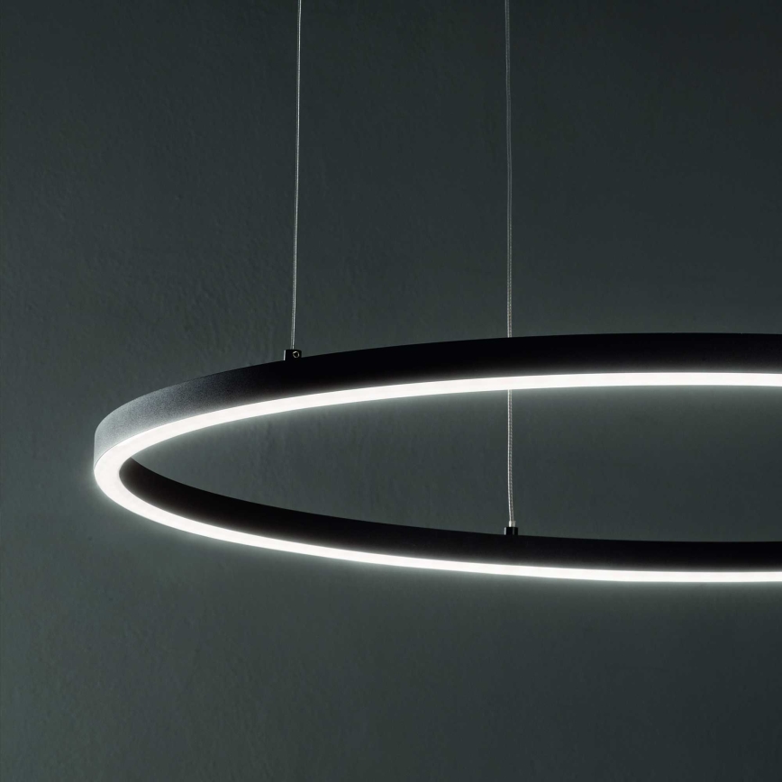 Ideal Lux -  Κρεμαστό φωτιστικό οροφής LED ORACLE SLIM LED/55W/230V 4000K διάμετρος 90 cm μαύρο