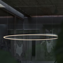 Ideal Lux -  Κρεμαστό φωτιστικό οροφής LED ORACLE SLIM LED/55W/230V διάμετρος 90 cm μαύρο