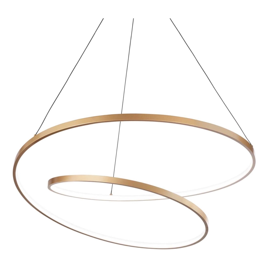 Ideal Lux -  Κρεμαστό φωτιστικό οροφής LED OZ LED/52W/230V διάμετρος 80 cm CRI 90 χρυσό