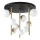 Ideal Lux - Κρεμαστό φωτιστικό οροφής LED PERLAGE 9xG9/3W/230V διάμετρος 55 cm χρυσό/λευκό