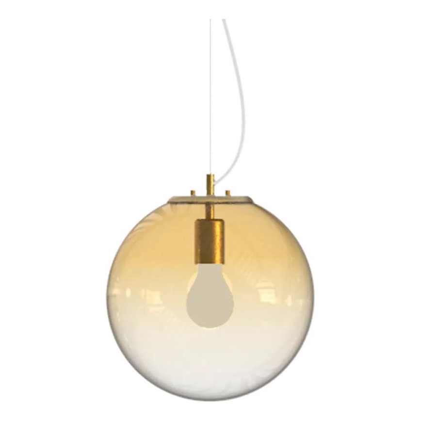 Ideal Lux - Κρεμαστό φωτιστικό οροφής MAPA 1xE27/42W/230V διάμετρος 30 cm χρυσό/φιμέ