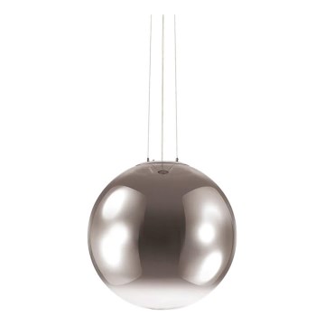 Ideal Lux - Κρεμαστό φωτιστικό οροφής MAPA 1xE27/42W/230V διάμετρος 50 cm γκρι/φιμέ