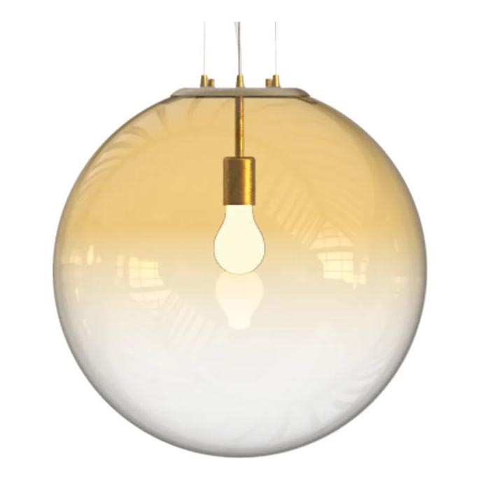 Ideal Lux - Κρεμαστό φωτιστικό οροφής MAPA 1xE27/42W/230V διάμετρος 50 cm χρυσό/φιμέ