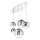 Ideal Lux - Κρεμαστό φωτιστικό οροφής MAPA FADE 5xE27/60W/230V γυαλιστερό χρώμιο