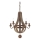 Ideal Lux - Κρεμαστό φωτιστικό οροφής MILLENNIUM 5xE14/40W/230V διάμετρος 52 cm καφέ