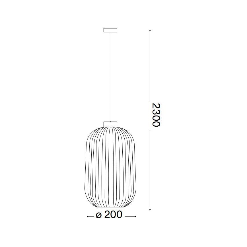 Ideal Lux - Κρεμαστό φωτιστικό οροφής MINT 1xE27/60W/230V διάμετρος 20 cm πράσινο