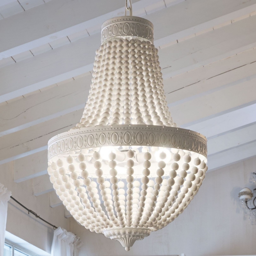 Ideal Lux - Κρεμαστό φωτιστικό οροφής MONET 6xE14/40W/230V διάμετρος 50 cm λευκό