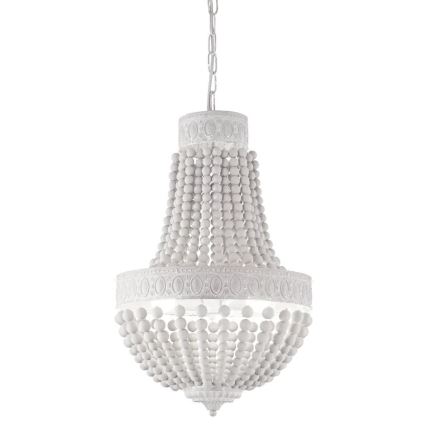 Ideal Lux - Κρεμαστό φωτιστικό οροφής MONET 6xE14/40W/230V διάμετρος 50 cm λευκό