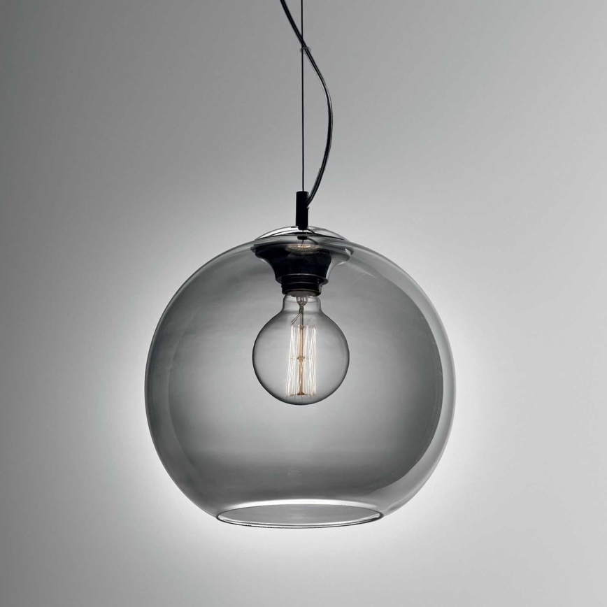 Ideal Lux - Κρεμαστό φωτιστικό οροφής NEMO 1xE27/42W/230V διάμετρος 30 cm φιμέ