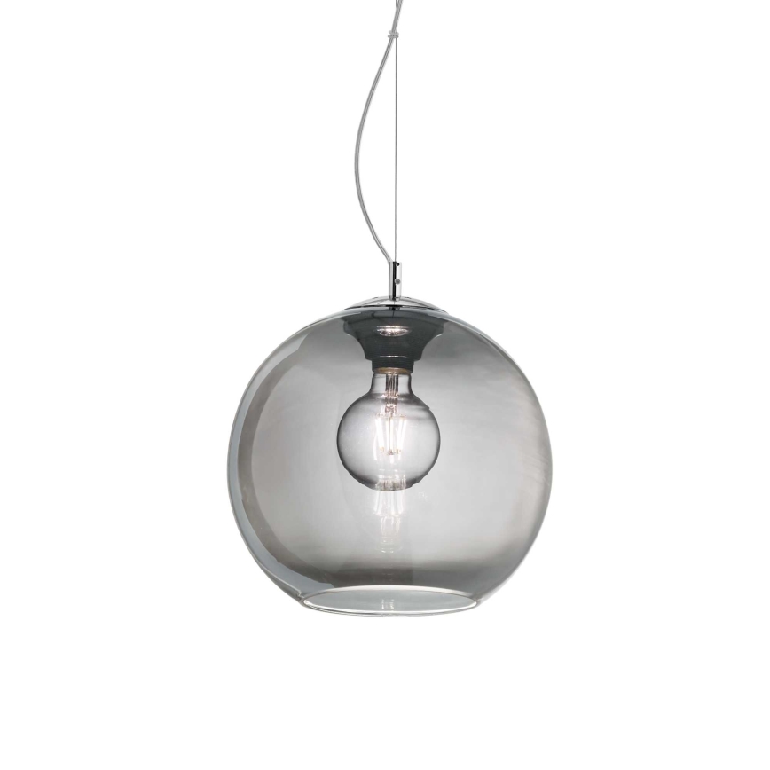 Ideal Lux - Κρεμαστό φωτιστικό οροφής NEMO 1xE27/42W/230V διάμετρος 30 cm φιμέ