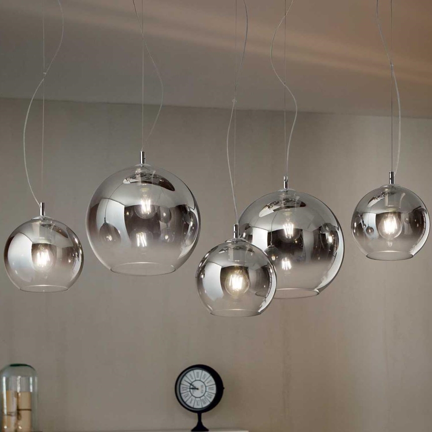 Ideal Lux - Κρεμαστό φωτιστικό οροφής NEMO PLUS 5xE27/42W/230V φιμέ