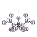 Ideal Lux - Κρεμαστό φωτιστικό οροφής NODI 15xE14/28W/230V γυαλιστερό χρώμιο