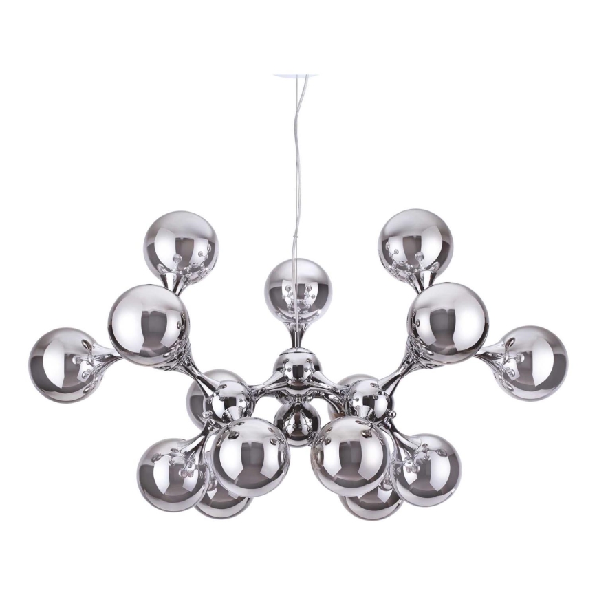 Ideal Lux - Κρεμαστό φωτιστικό οροφής NODI 15xE14/28W/230V γυαλιστερό χρώμιο
