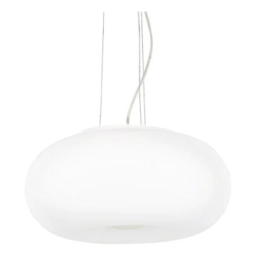 Ideal Lux - Κρεμαστό φωτιστικό οροφής ULISSE 3xE27/60W/230V διάμετρος 52 cm λευκό
