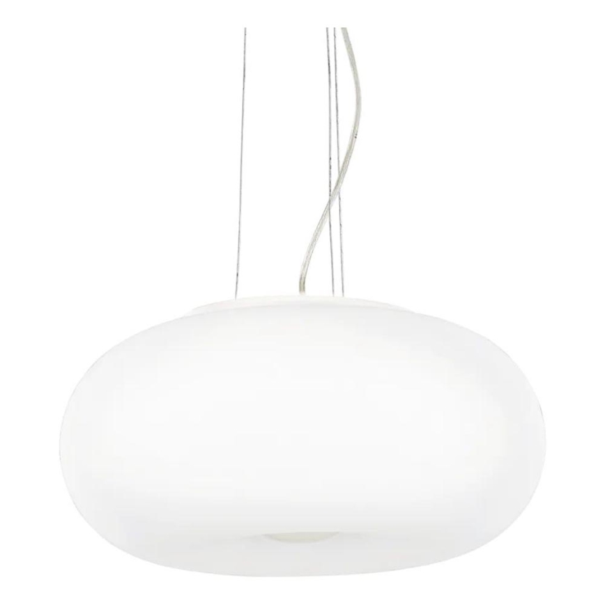 Ideal Lux - Κρεμαστό φωτιστικό οροφής ULISSE 3xE27/60W/230V διάμετρος 52 cm λευκό