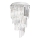 Ideal Lux - Κρυστάλλινη πλαφονιέρα οροφής CARLTON 8xE14/40W/230V διάμετρος 40 cm γυαλιστερό χρώμιο