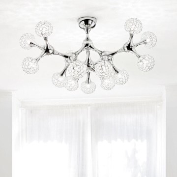 Ideal Lux - Κρυστάλλινη πλαφονιέρα οροφής NODI 15xG9/40W/230V γυαλιστερό χρώμιο