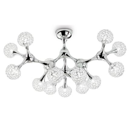 Ideal Lux - Κρυστάλλινη πλαφονιέρα οροφής NODI 15xG9/40W/230V γυαλιστερό χρώμιο
