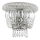 Ideal Lux - Κρυστάλλινο επιτοίχιο φωτιστικό DUBAI 2xE14/28W/230V γυαλιστερό χρώμιο