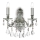 Ideal Lux - Κρυστάλλινο επιτοίχιο φωτιστικό GIOCONDA 2xE14/40W/230V ασημί