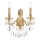Ideal Lux - Κρυστάλλινο επιτοίχιο φωτιστικό GIOCONDA 2xE14/40W/230V χρυσαφί