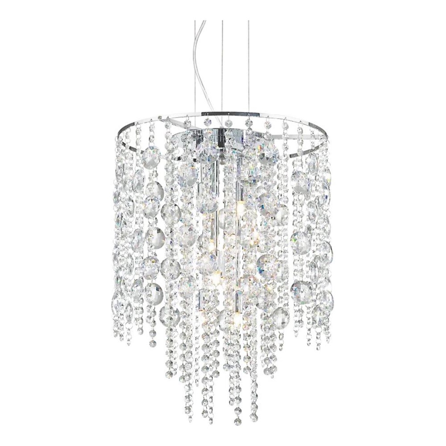 Ideal Lux - Κρυστάλλινο κρεμαστό φωτιστικό οροφής LED  EVASIONE 8xG9/3W/230V διάμετρος 41 cm γυαλιστερό χρώμιο