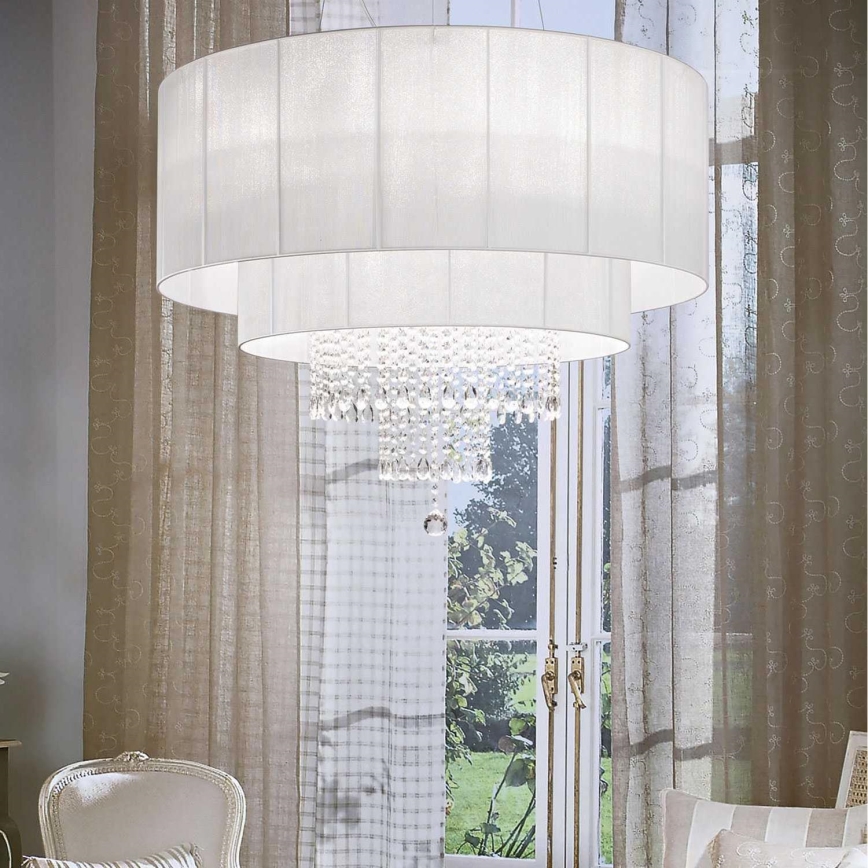 Ideal Lux - Κρυστάλλινο κρεμαστό φωτιστικό οροφής OPERA 10xE27/60W/230V διάμετρος 90 cm λευκό