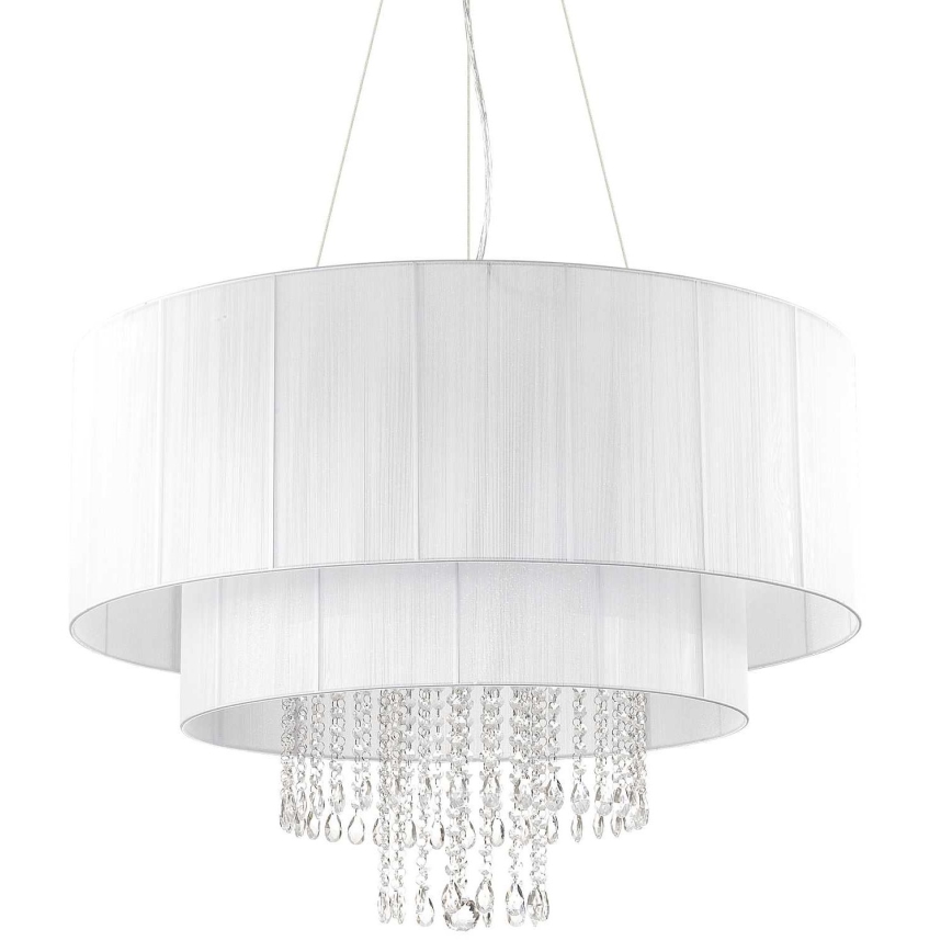 Ideal Lux - Κρυστάλλινο κρεμαστό φωτιστικό οροφής OPERA 10xE27/60W/230V διάμετρος 90 cm λευκό