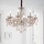 Ideal Lux - Κρυστάλλινο κρεμαστό φωτιστικό οροφής  ROSE 8xE14/40W/230V διάμετρος 78 cm μπεζ