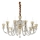 Ideal Lux - Κρυστάλλινο κρεμαστό φωτιστικό οροφής  STRAUSS 12xE14/40W/230V διάμετρος 84,5 cm ορείχαλκος