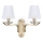 Ideal Lux - Κρυστάλλινο τοίχου φωτιστικό PEGASO 2xE14/28W/230V χρυσό