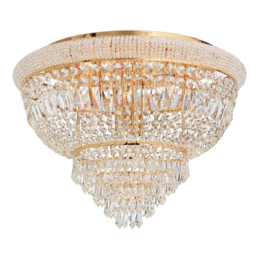 Ideal Lux - Κρυστάλλινο φωτιστικό οροφής DUBAI 24xE14/28W/230V διάμετρος 78 cm χρυσό