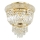 Ideal Lux - Κρυστάλλινο φωτιστικό οροφής DUBAI 3xE14/28W/230V διάμετρος 32 cm χρυσό