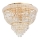Ideal Lux - Κρυστάλλινο φωτιστικό οροφής DUBAI 6xE14/28W/230V διάμετρος 52 cm χρυσό