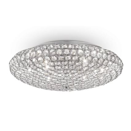 Ideal Lux - Κρυστάλλινο φωτιστικό οροφής LED KING 9xG9/3W/230V διάμετρος 53,5 cm γυαλιστερό χρώμιο