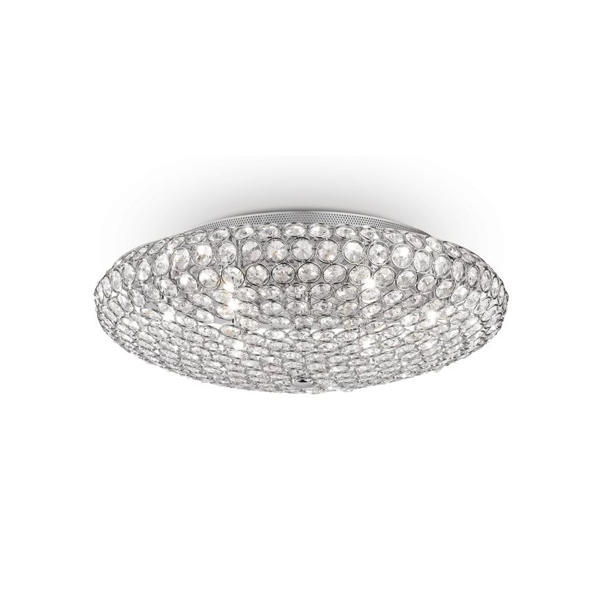 Ideal Lux - Κρυστάλλινο φωτιστικό οροφής LED KING 9xG9/3W/230V διάμετρος 53,5 cm γυαλιστερό χρώμιο