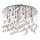 Ideal Lux - Κρυστάλλινο φωτιστικό οροφής LED MOONLIGHT 12xG9/3W/230V διάμετρος 60 cm γυαλιστερό χρώμιο