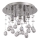 Ideal Lux - Κρυστάλλινο φωτιστικό οροφής LED MOONLIGHT 5xG9/3W/230V διάμετρος 26 cm γυαλιστερό χρώμιο