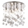 Ideal Lux - Κρυστάλλινο φωτιστικό οροφής LED MOONLIGHT 8xG9/3W/230V διάμετρος 40 cm γυαλιστερό χρώμιο