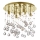 Ideal Lux - Κρυστάλλινο φωτιστικό οροφής LED MOONLIGHT 8xG9/3W/230V διάμετρος 40 cm χρυσό