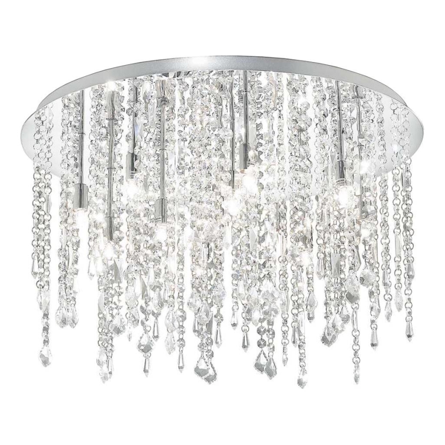 Ideal Lux - Κρυστάλλινο φωτιστικό οροφής LED ROYAL 12xG9/3W/230V διάμετρος 60 cm γυαλιστερό χρώμιο