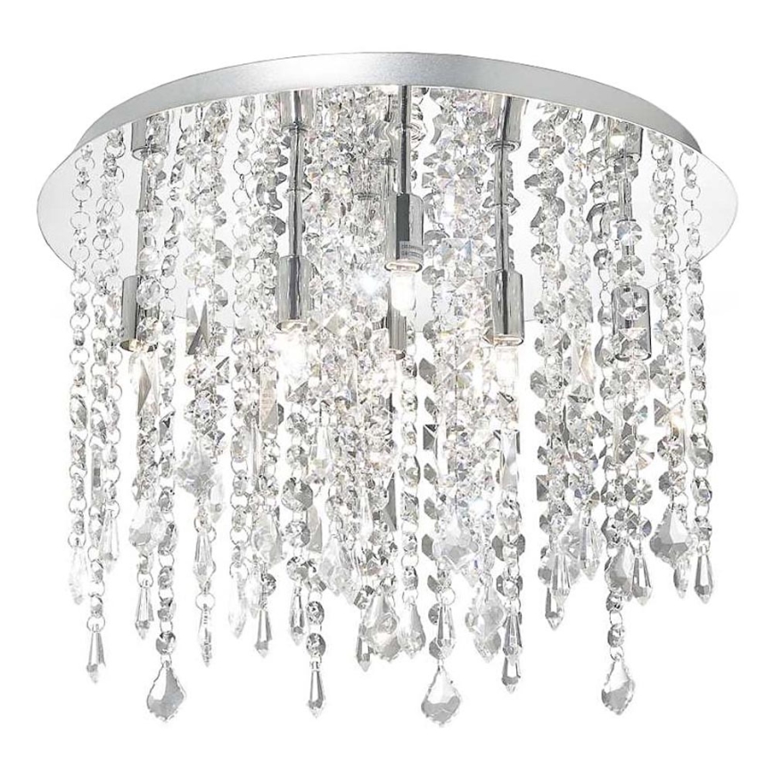 Ideal Lux - Κρυστάλλινο φωτιστικό οροφής LED ROYAL 8xG9/3W/230V διάμετρος 40 cm γυαλιστερό χρώμιο