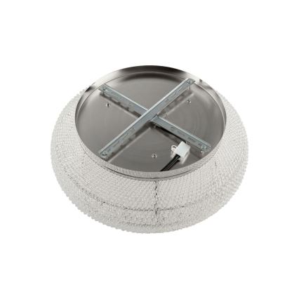 Ideal Lux - Κρυστάλλινο φωτιστικό οροφής PASHA 10xE14/40W/230V διάμετρος 55 γυαλιστερό χρώμιο