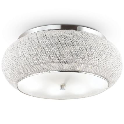 Ideal Lux - Κρυστάλλινο φωτιστικό οροφής PASHA 14xE14/40W/230V διάμετρος 65 γυαλιστερό χρώμιο