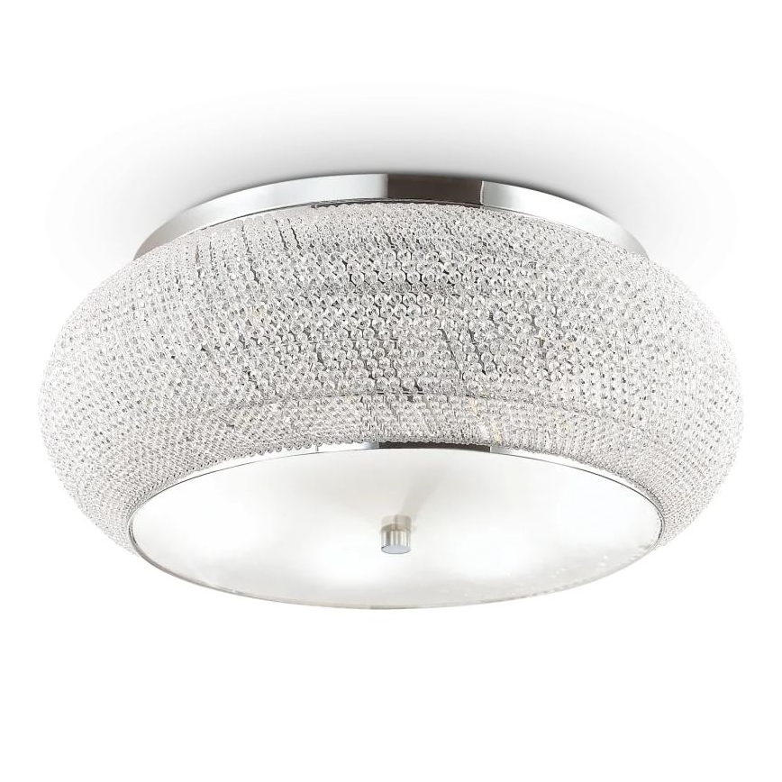 Ideal Lux - Κρυστάλλινο φωτιστικό οροφής PASHA 14xE14/40W/230V διάμετρος 65 γυαλιστερό χρώμιο