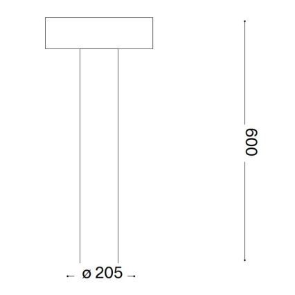 Ideal Lux - Λάμπα εξωτερικού χώρου 4xG9/15W/230V 60 cm IP44 ανθρακί