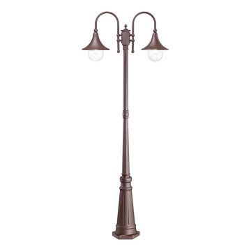 Ideal Lux - Λάμπα εξωτερικού χώρου CIMA 2xE27/52W/230V 216 cm IP43 καφέ